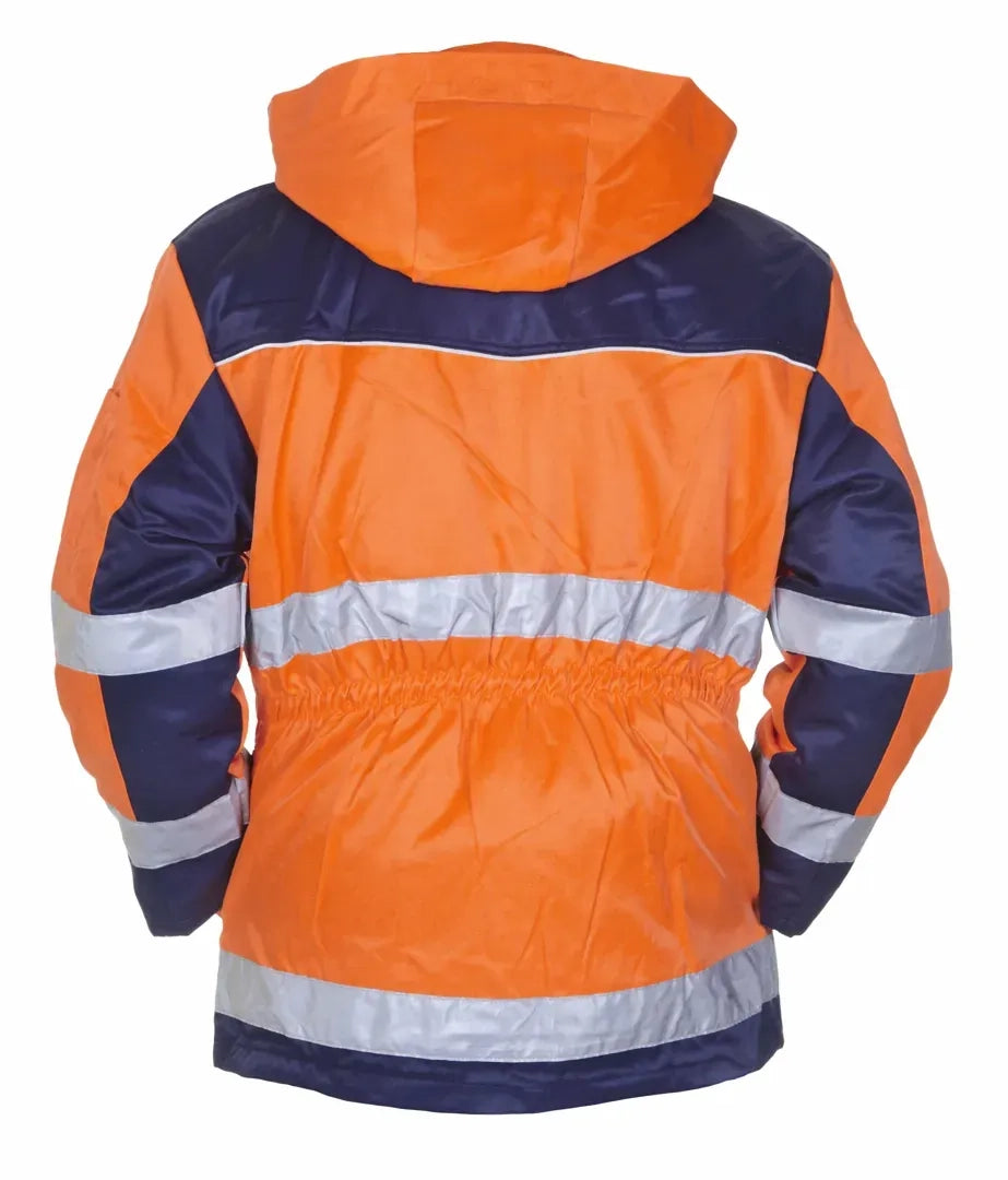 EN 20471 Parka Liverpool - Fluor Oranje - Marine