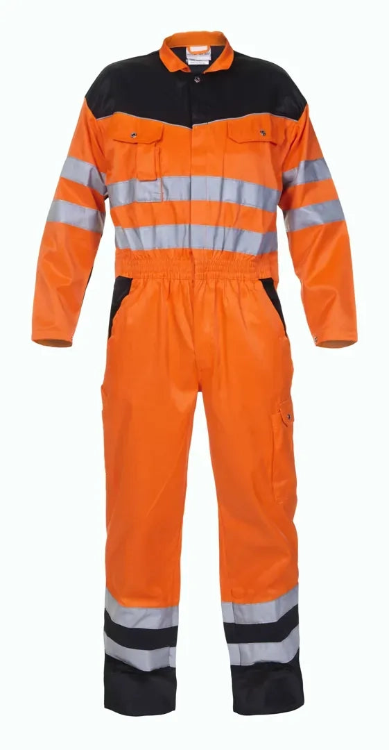 EN 20471 Overal Hamilton - Fluor Oranje - Zwart
