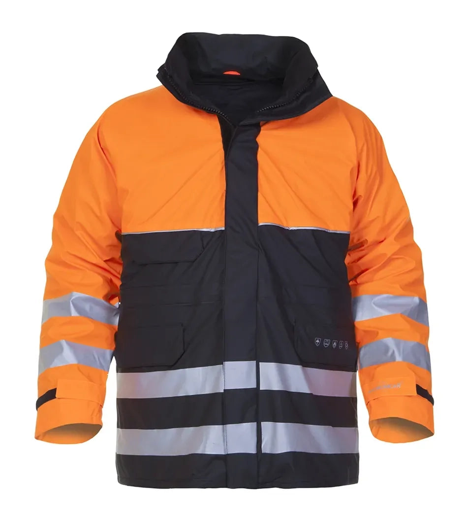 Fr Ast Parka Nijkerk - Zwart - Fluor Oranje