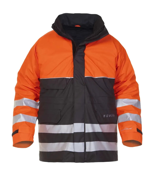 Fr Ast Parka Nysted - Zwart - Fluor Oranje