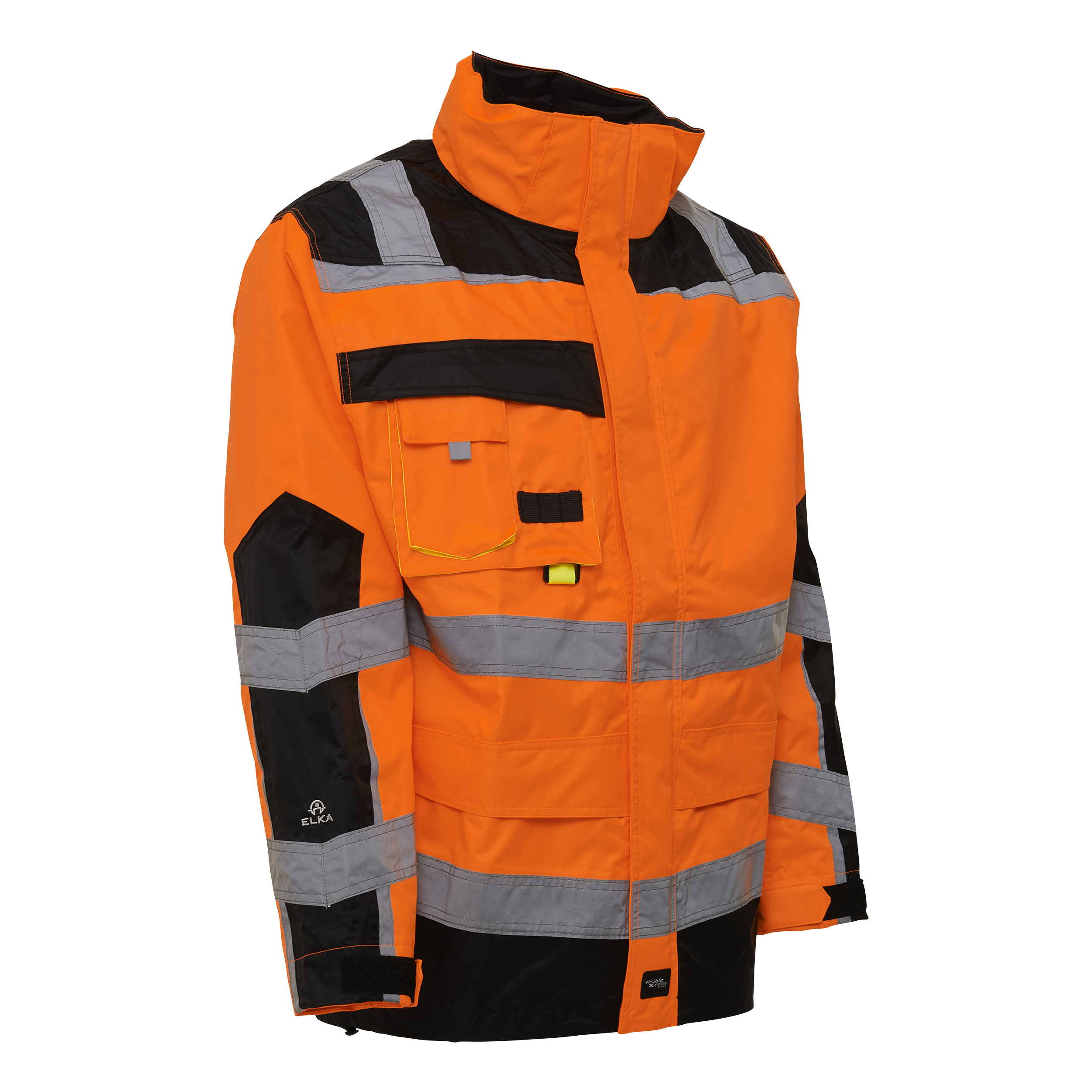 Visible Xtreme Oxford rain jacket with reflective tape