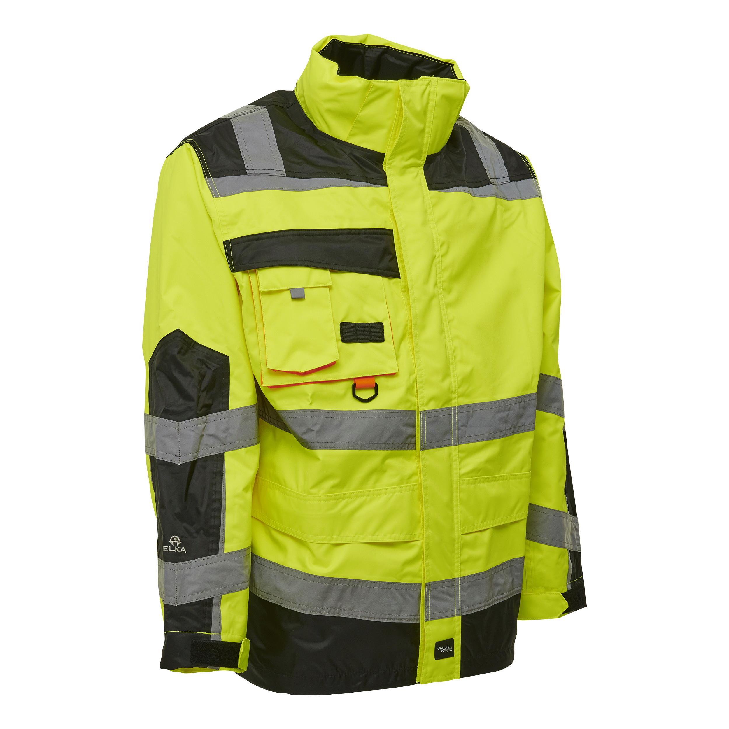 Visible Xtreme Oxford rain jacket with reflective tape