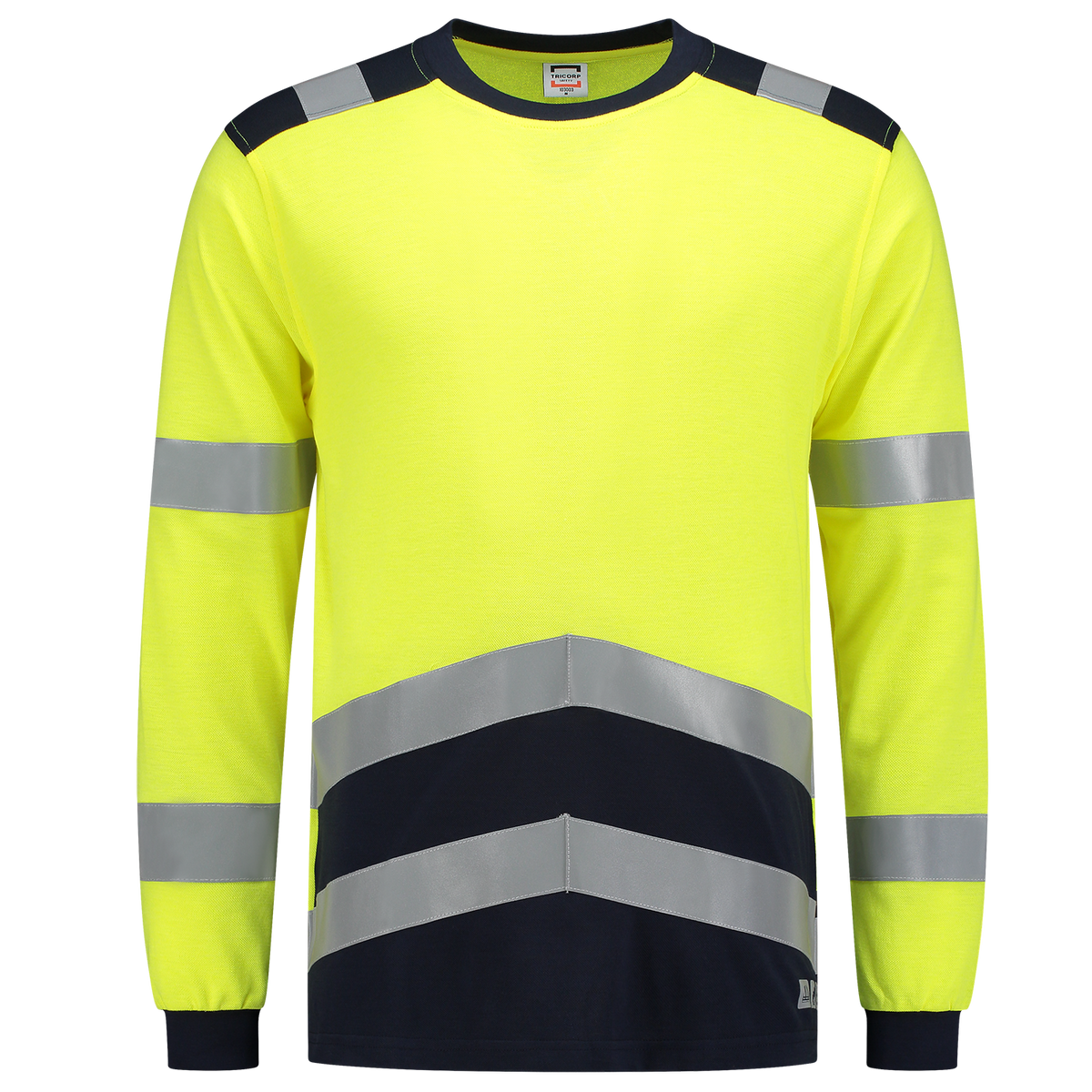 T-shirt Multinorm Bicolor - FluoryellowInk XXL