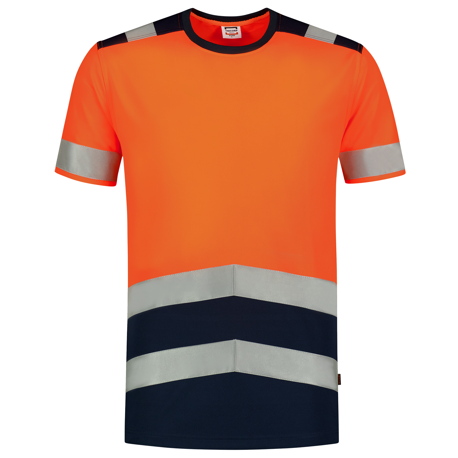 T-shirt High Vis Bicolor - FluororangeInk XXL