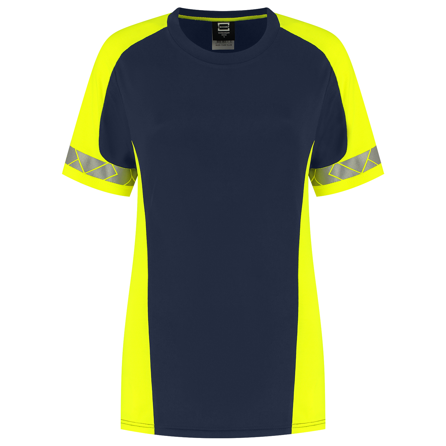 T-shirt Reflective Redefined Dames - InkFluoryellow XXL