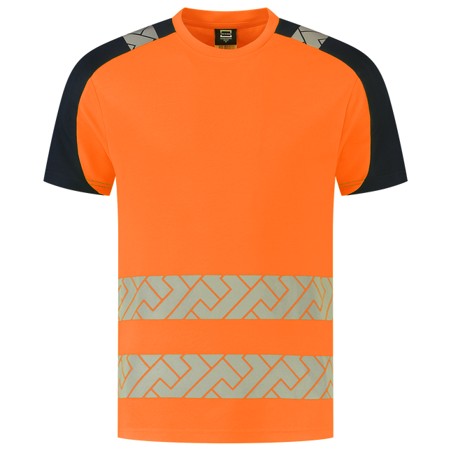 T-shirt High Vis Redefined Industrieel Wasbaar - FluororangeInk XXL