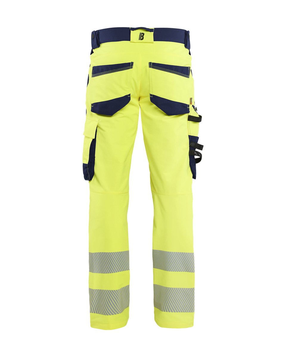 Blåkläder 1124 High Vis werkbroek 4-weg stretch - High Vis Geel/Marineblauw