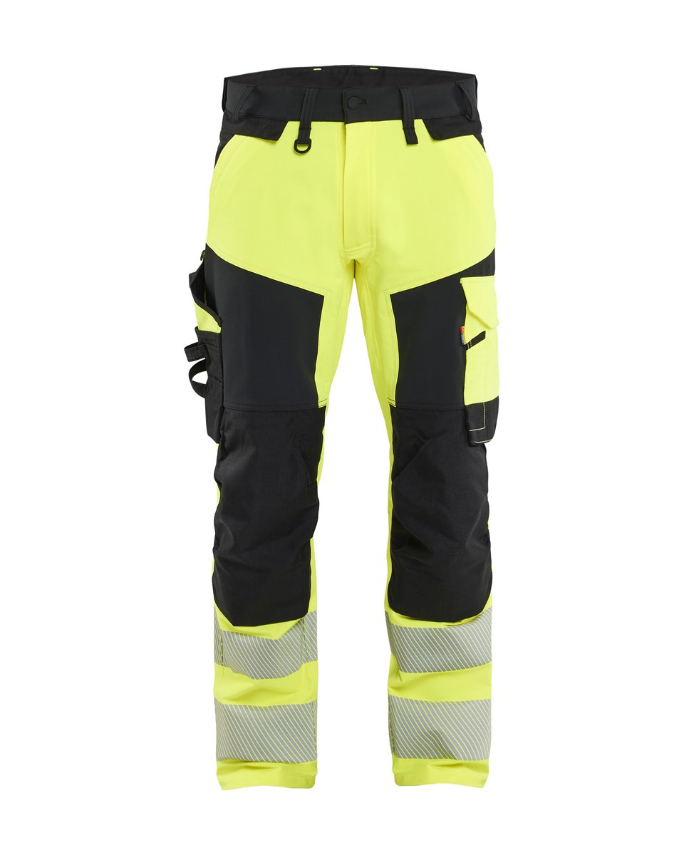 Blåkläder 1124 High Vis werkbroek 4-weg stretch - High Vis Geel/Zwart