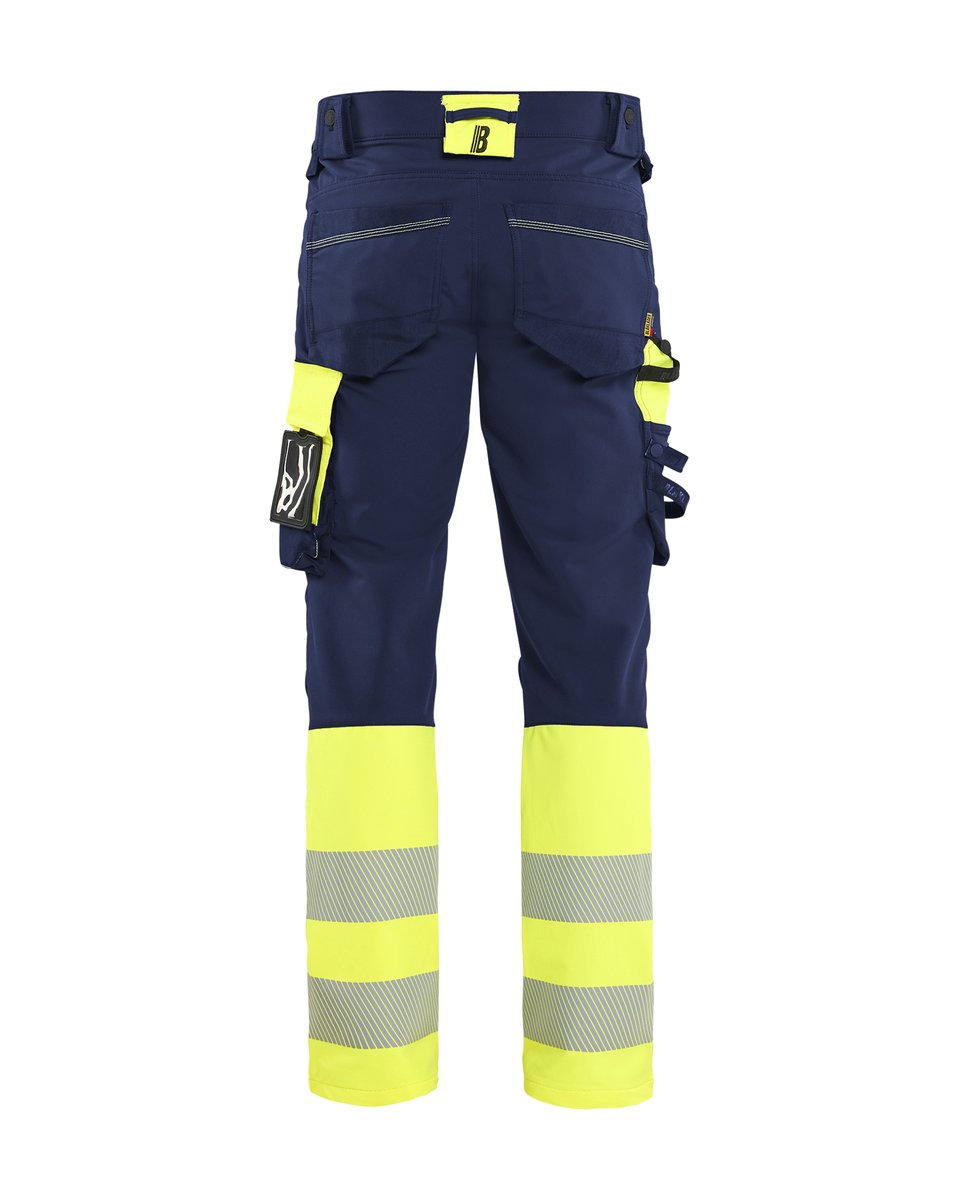 Blåkläder 1126 High Vis werkbroek 4-weg stretch - Marine/High Vis Geel