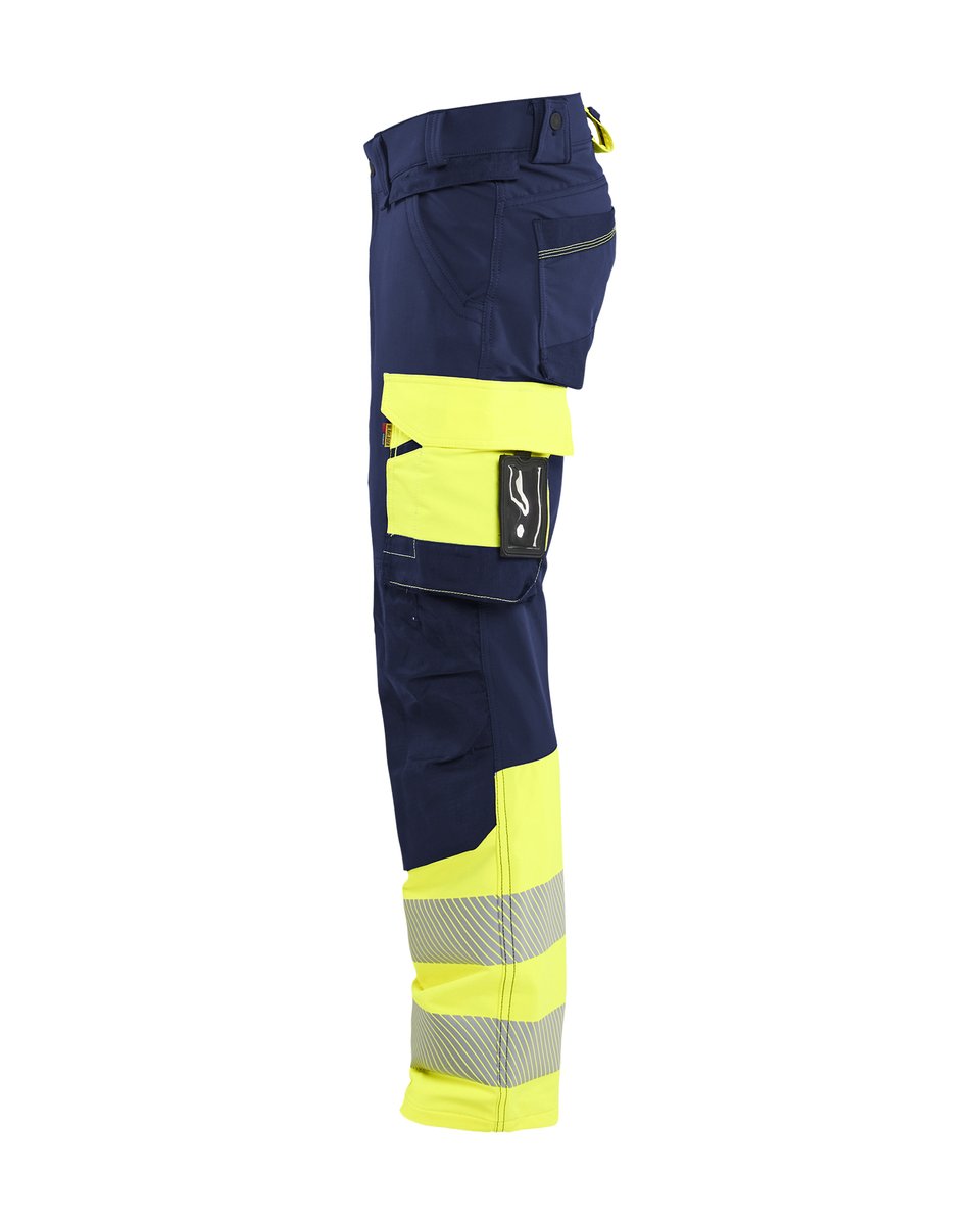 Blåkläder 1126 High Vis werkbroek 4-weg stretch - Marine/High Vis Geel