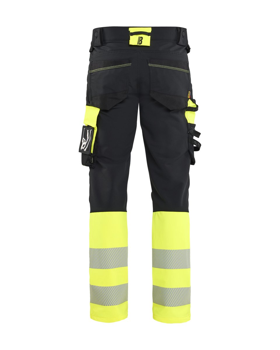 Blåkläder 1126 High Vis werkbroek 4-weg stretch - Zwart/High Vis Geel