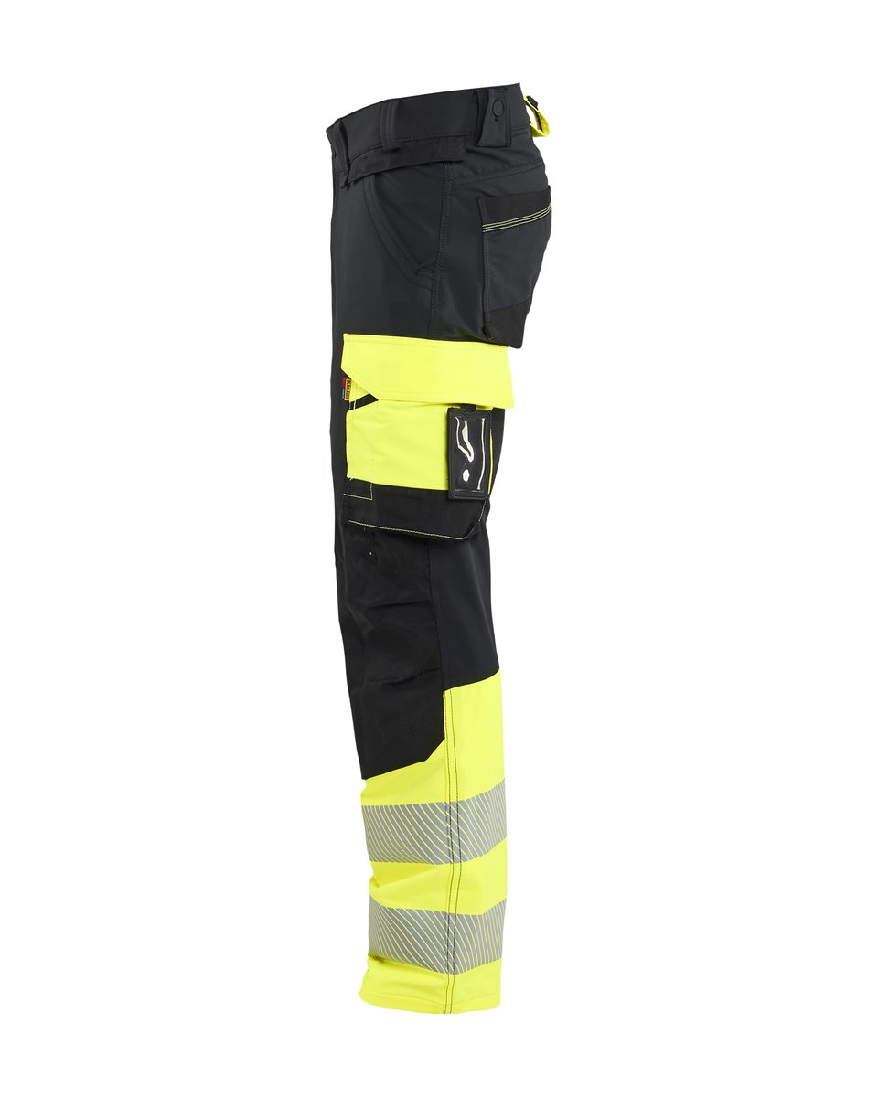 Blåkläder 1126 High Vis werkbroek 4-weg stretch - Zwart/High Vis Geel