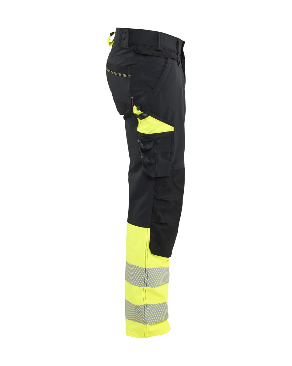 Blåkläder 1126 High Vis werkbroek 4-weg stretch - Zwart/High Vis Geel