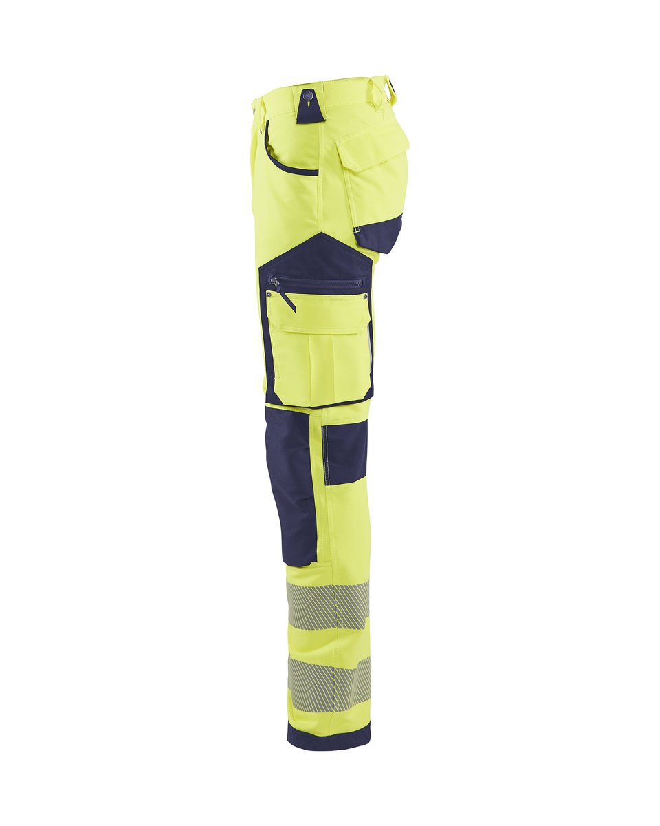 Blåkläder 1197 High Vis werkbroek 4-weg stretch - High Vis Geel/Marineblauw