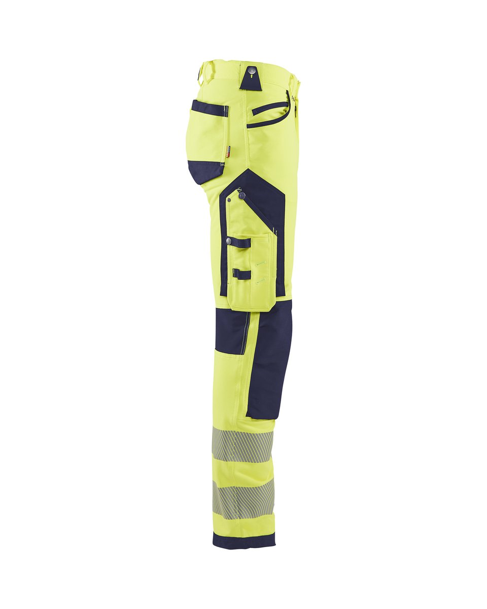 Blåkläder 1197 High Vis werkbroek 4-weg stretch - High Vis Geel/Marineblauw