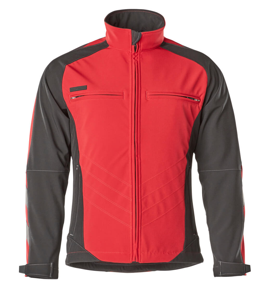 MASCOT® Unique Softshell jas – Rood/Zwart