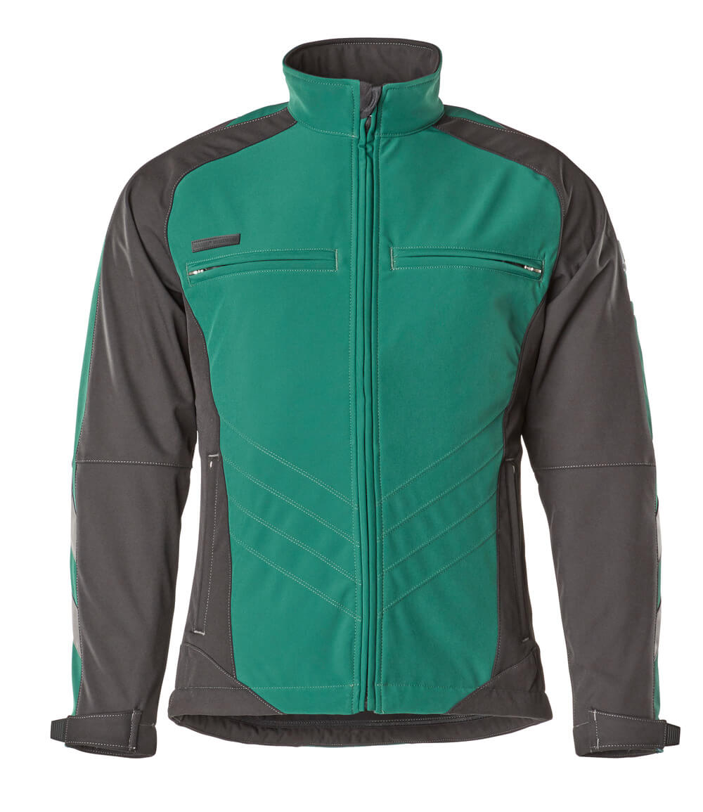 MASCOT® Unique Softshell jas – Groen/Zwart