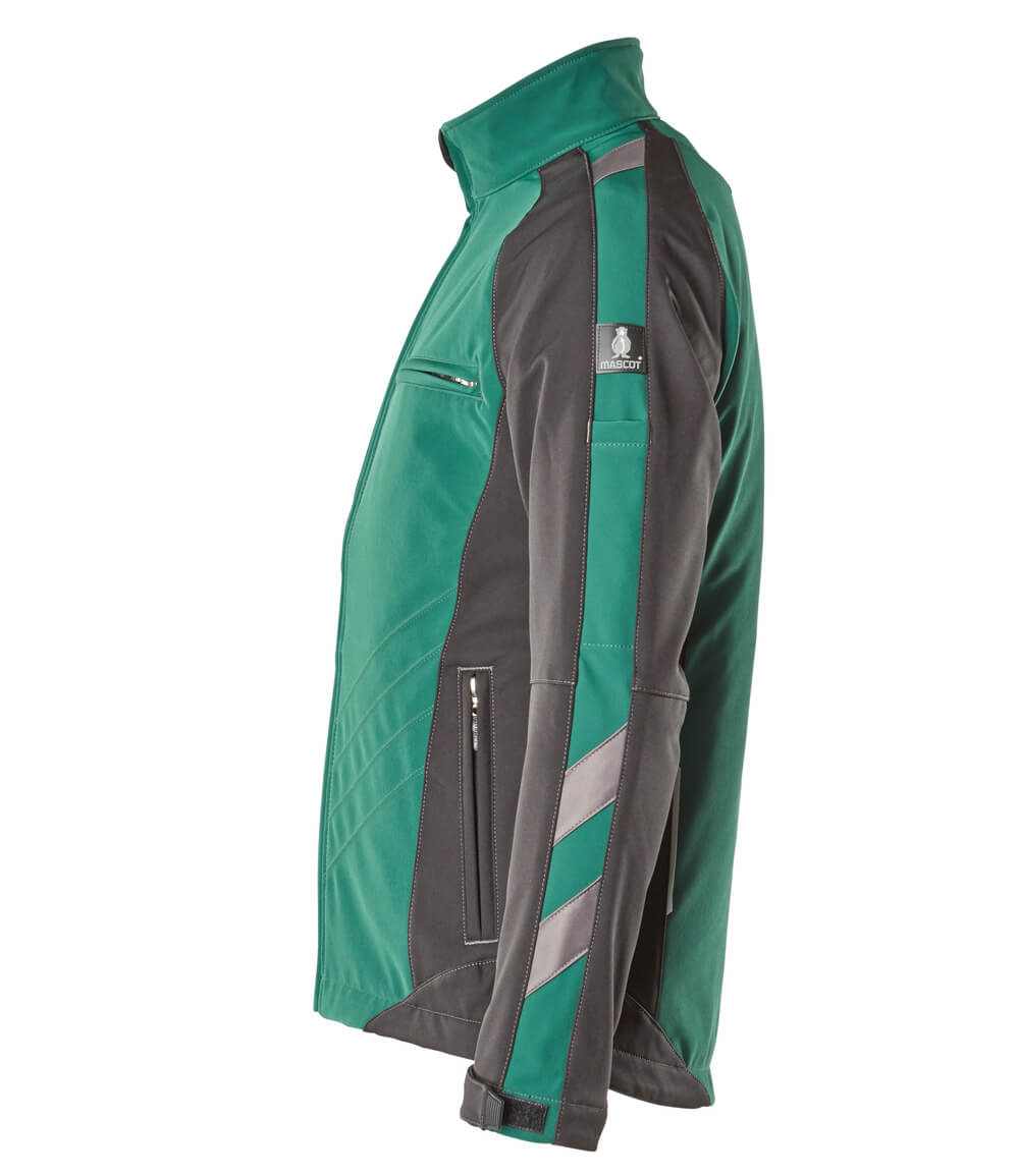 MASCOT® Unique Softshell jas – Groen/Zwart