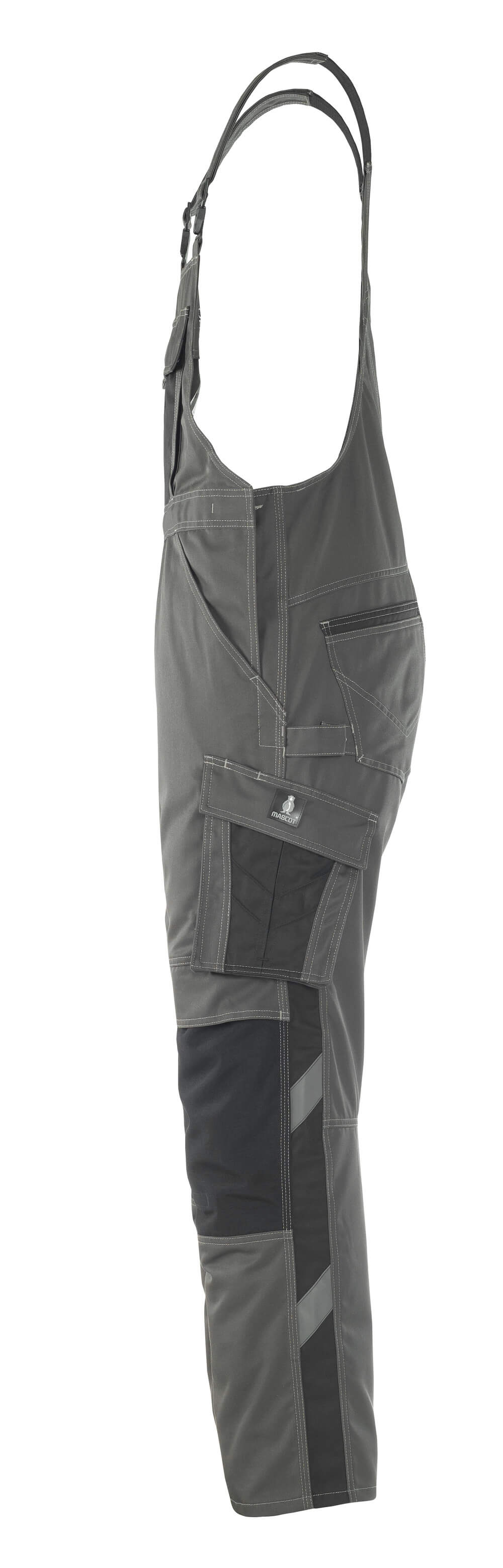 MASCOT® Unique Amerikaanse overall TENCEL – Donkerantraciet/Zwart