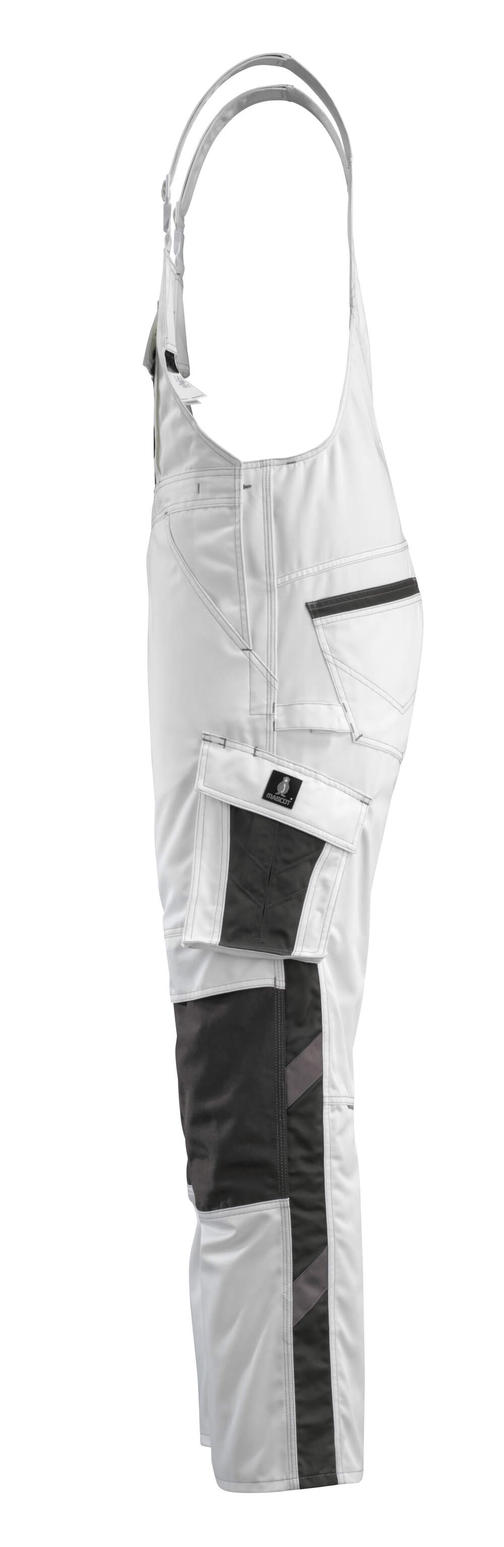MASCOT® Unique Amerikaanse overall lichtgewicht – Wit/Donkerantraciet