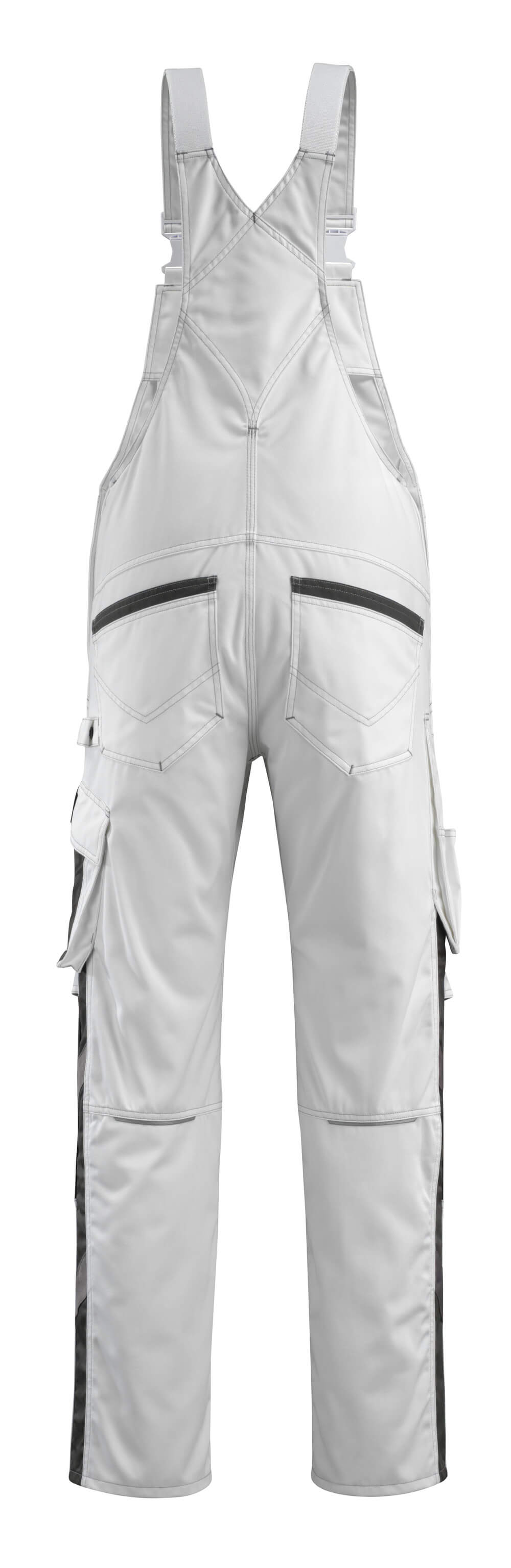 MASCOT® Unique Amerikaanse overall lichtgewicht – Wit/Donkerantraciet