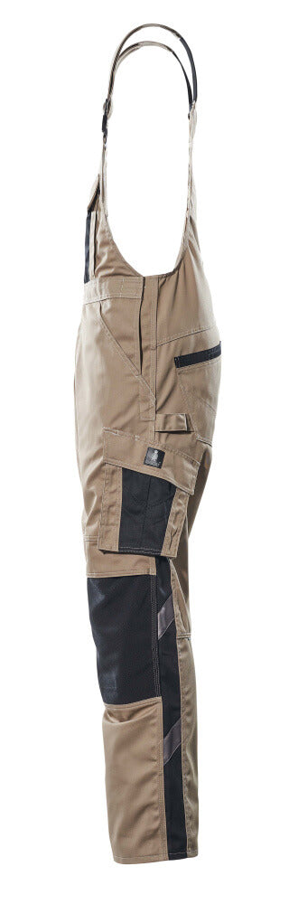 MASCOT® Unique Amerikaanse overall lichtgewicht – Lichtkhaki/Zwart