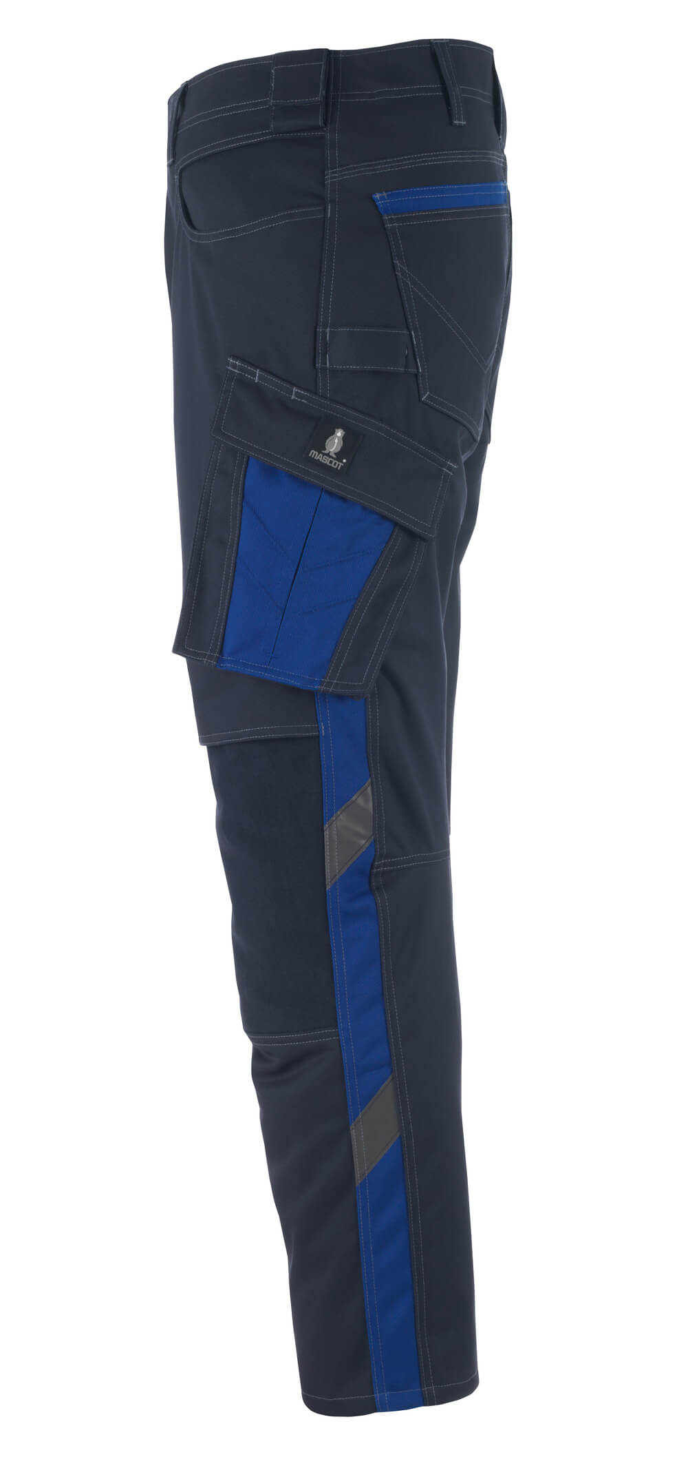 MASCOT® Unique Werkbroek TENCEL met kniezakken – Donkermarine/Korenblauw