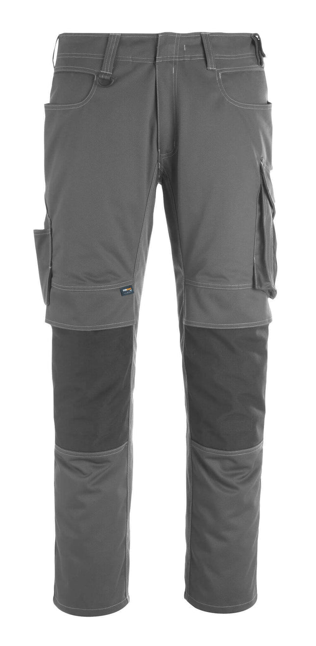 MASCOT® Unique Werkbroek TENCEL met kniezakken – Donkerantraciet/Zwart