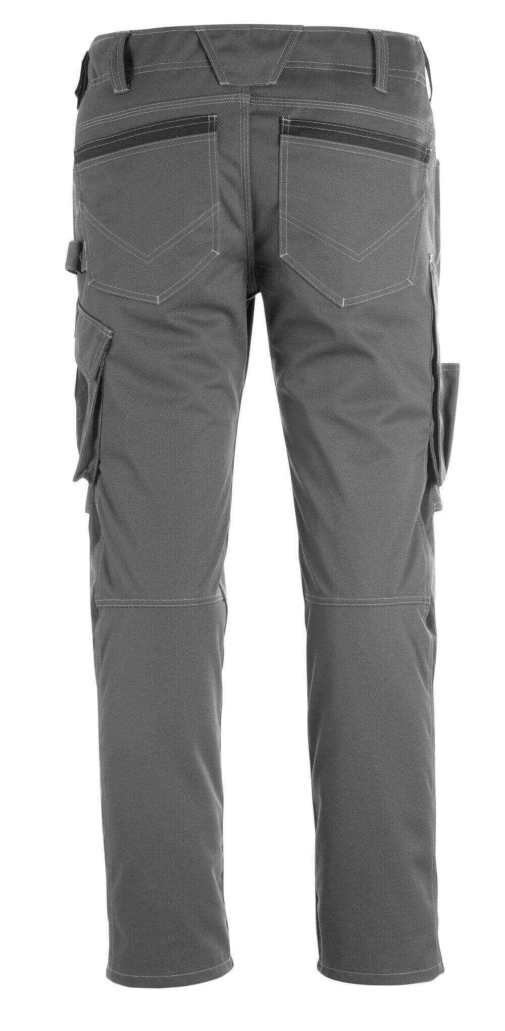 MASCOT® Unique Werkbroek TENCEL met kniezakken – Donkerantraciet/Zwart