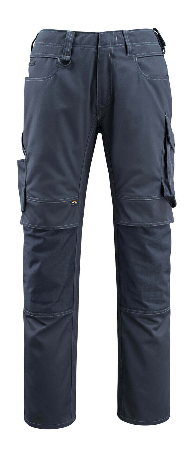 MASCOT® Unique Werkbroek TENCEL kniezakken effen – Donkermarine