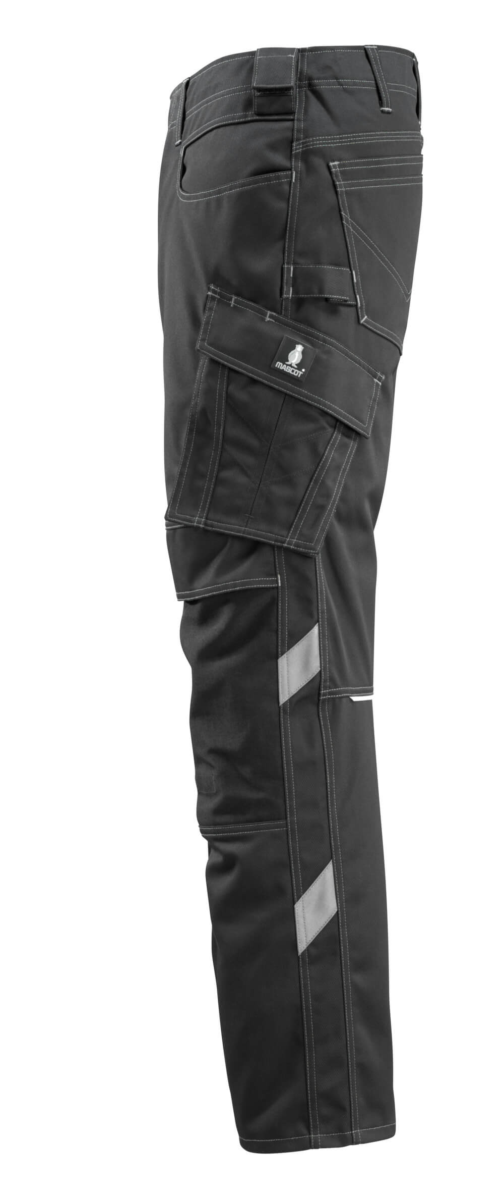 MASCOT® Unique Werkbroek TENCEL kniezakken effen – Zwart