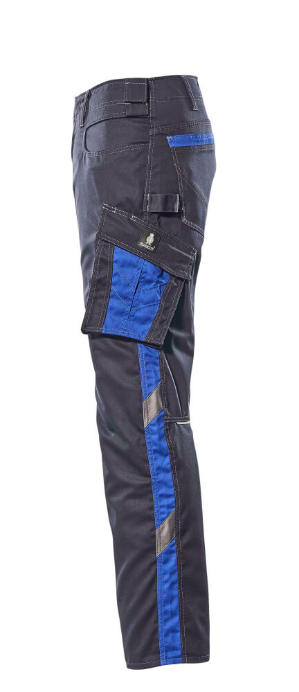 MASCOT® Unique Werkbroek met dijbeenzakken licht – Donkermarine/Korenblauw
