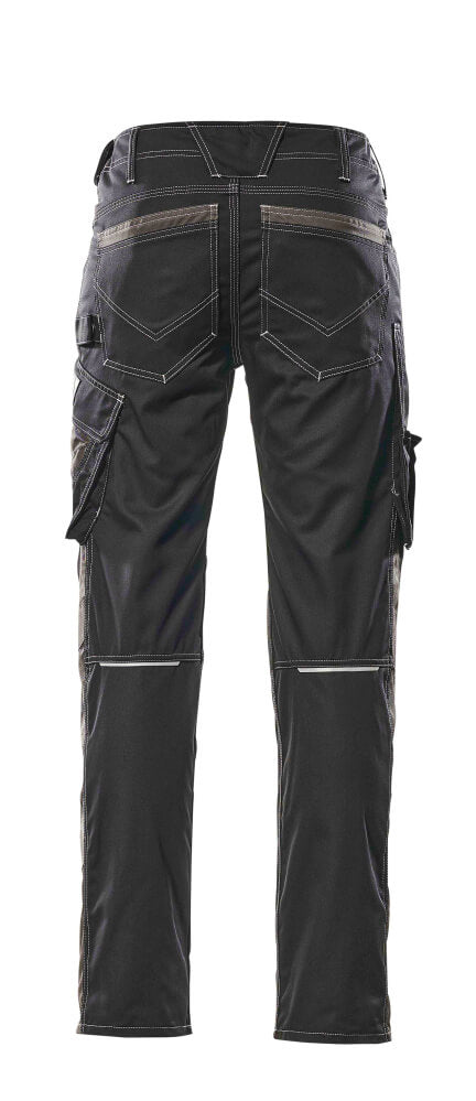 MASCOT® Unique Werkbroek met dijbeenzakken licht – Zwart/Donkerantraciet