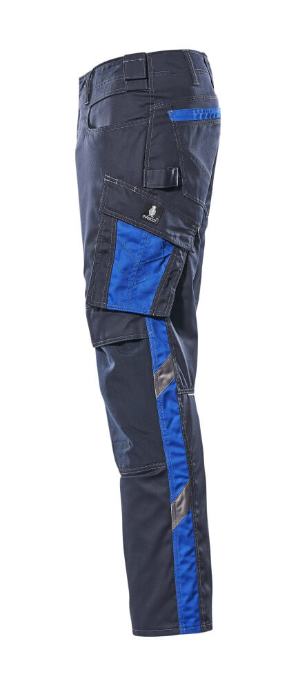 MASCOT® Unique Werkbroek met kniezakken lichtgewicht – Donkermarine/Korenblauw