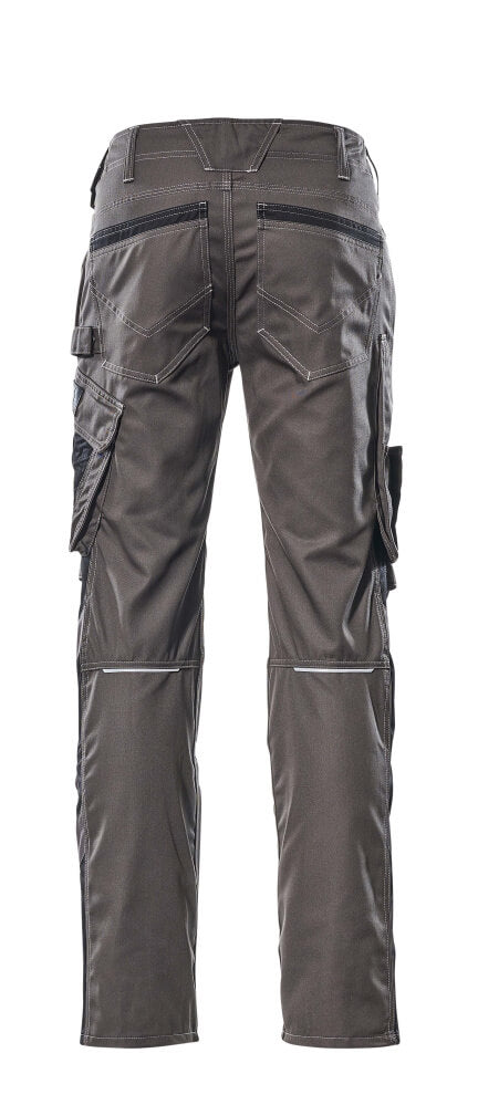 MASCOT® Unique Werkbroek met kniezakken lichtgewicht – Donkerantraciet/Zwart