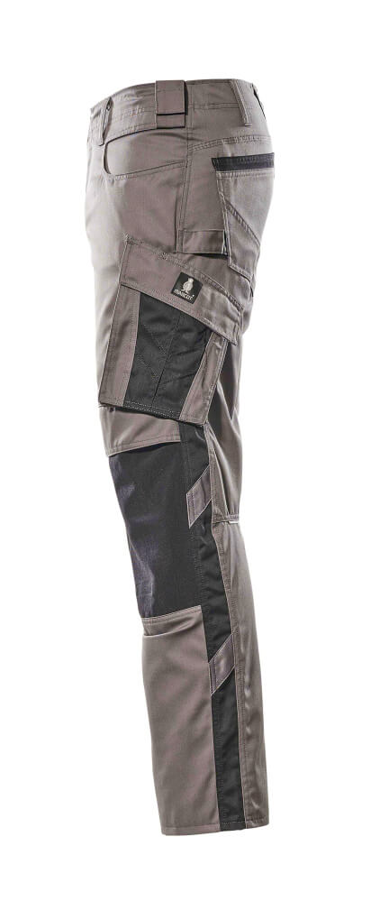 MASCOT® Unique Werkbroek met kniezakken lichtgewicht – Antraciet/Zwart