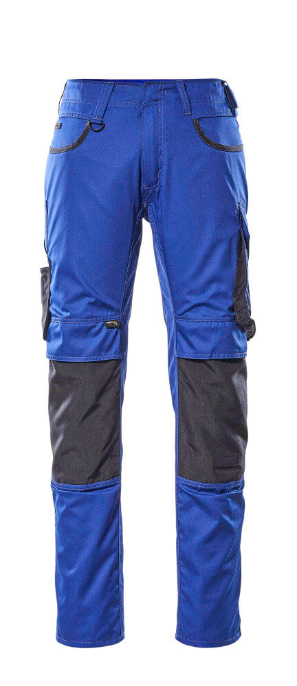 MASCOT® Unique Werkbroek met kniezakken katoenmix – Korenblauw/Donkermarine