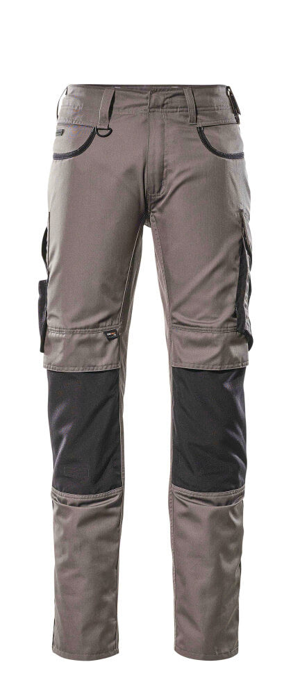 MASCOT® Unique Werkbroek met kniezakken katoenmix – Antraciet/Zwart