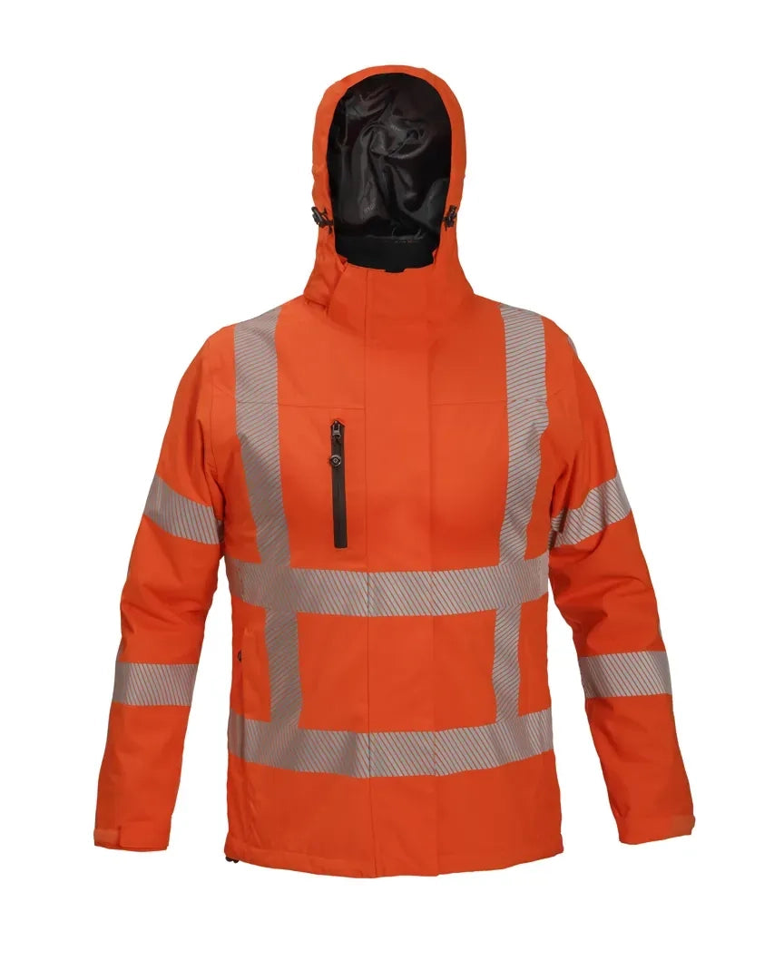 Duurzaam Winterparka Geneva - Fluor Oranje