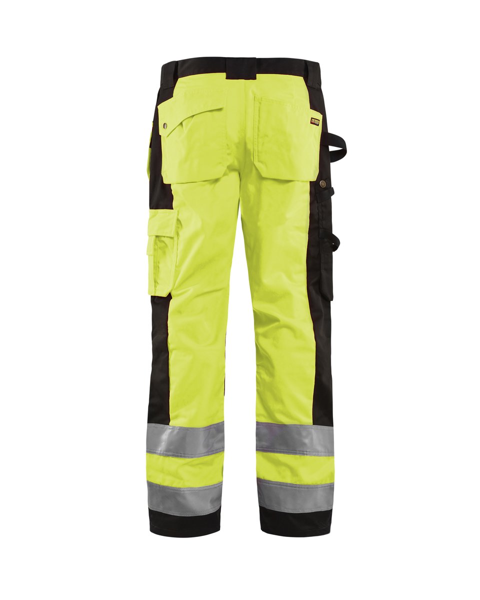 Blåkläder 1533 High Vis werkbroek met gereedschapszakken - High Vis Geel/Zwart