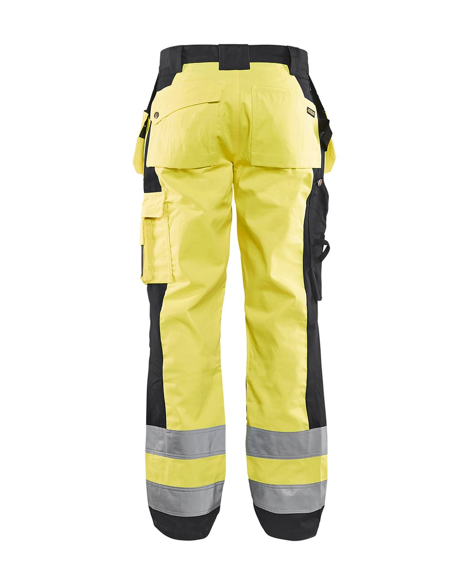 Blåkläder 1533 High Vis werkbroek met gereedschapszakken - High Vis Geel/Zwart