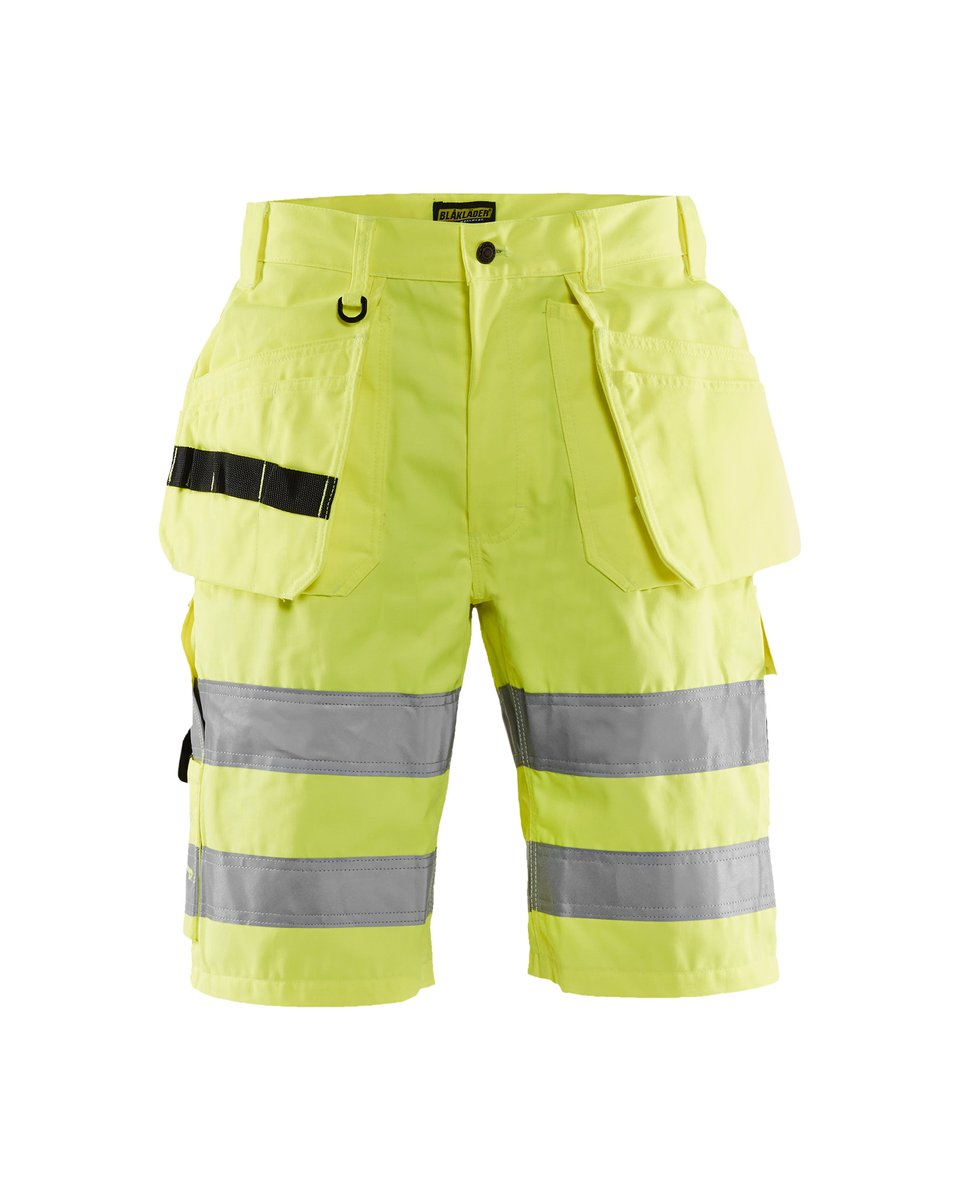 Blåkläder 1535 High Vis Short met gereedschapszakken - High Vis Geel
