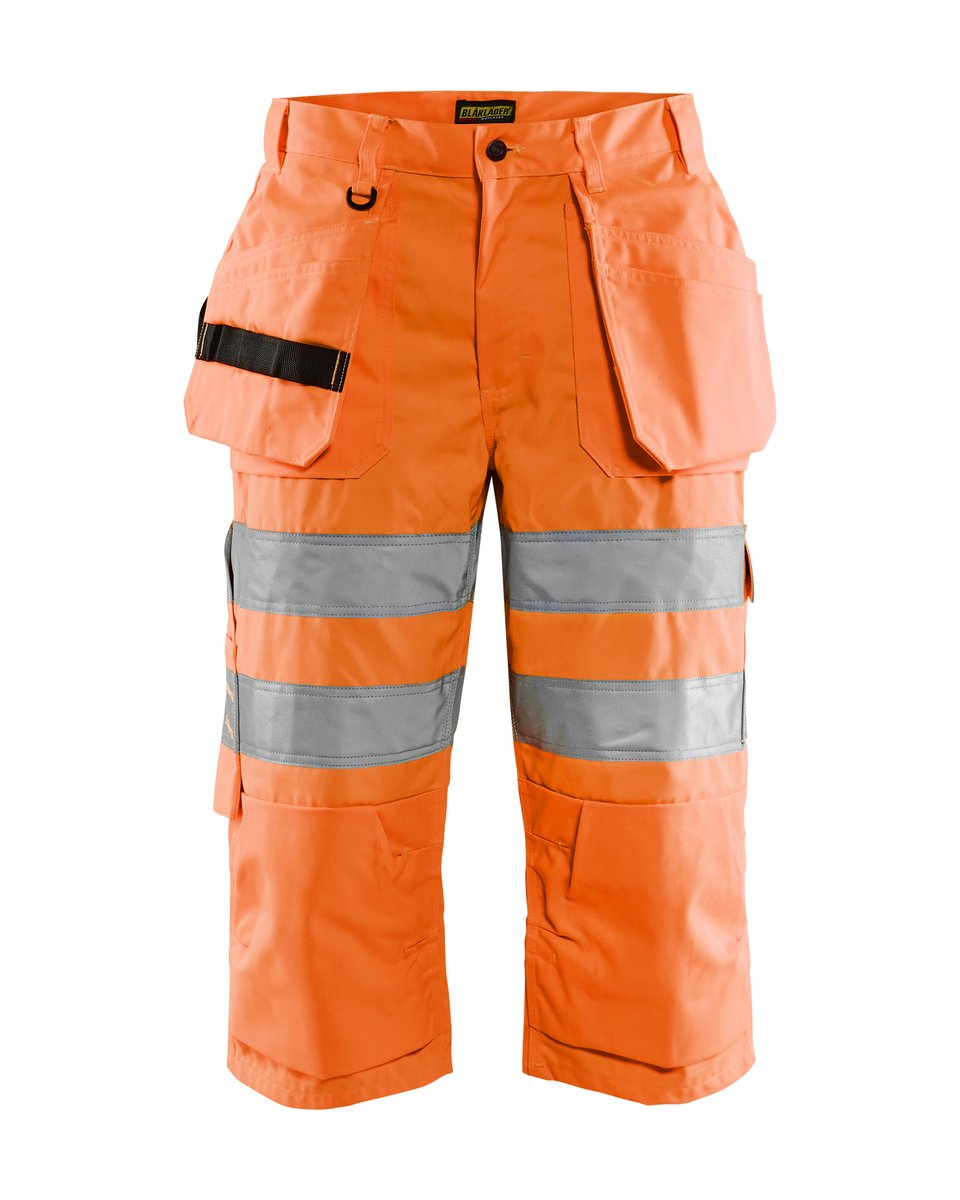 Blåkläder 1539 High Vis piraatbroek met gereedschapszakken - High Vis Oranje