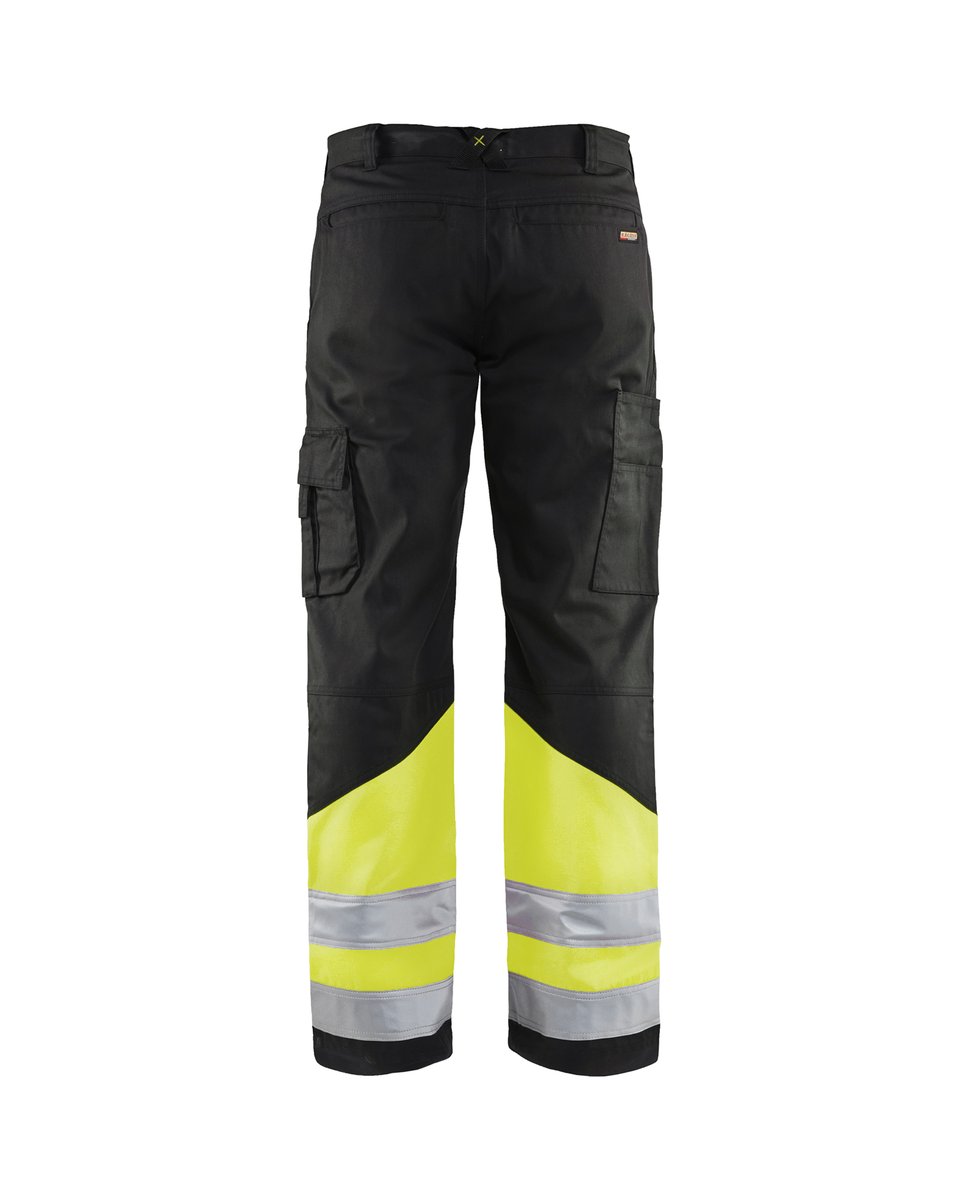 Blåkläder 1564 High Vis Werkbroek - Zwart/High Vis Geel