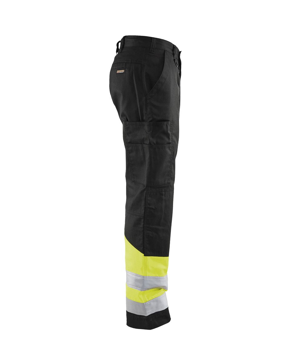 Blåkläder 1564 High Vis Werkbroek - Zwart/High Vis Geel