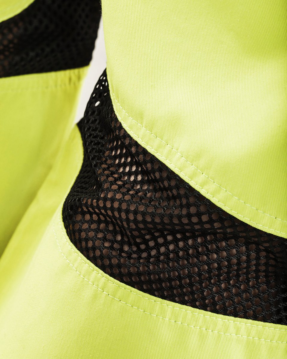 Blåkläder 1565 High Vis Werkbroek met ventilatie en gereedschapszakken - High Vis Geel/Marineblauw