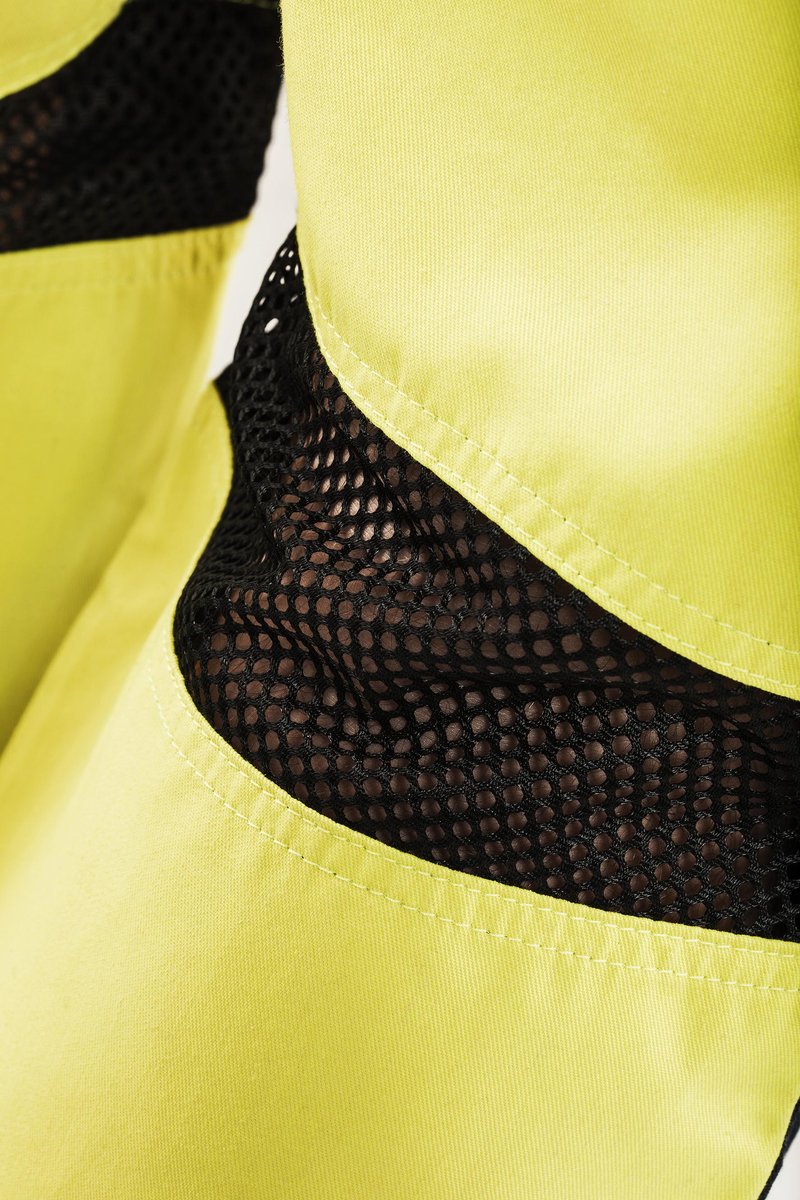 Blåkläder 1565 High Vis Werkbroek met ventilatie en gereedschapszakken - High Vis Geel/Marineblauw