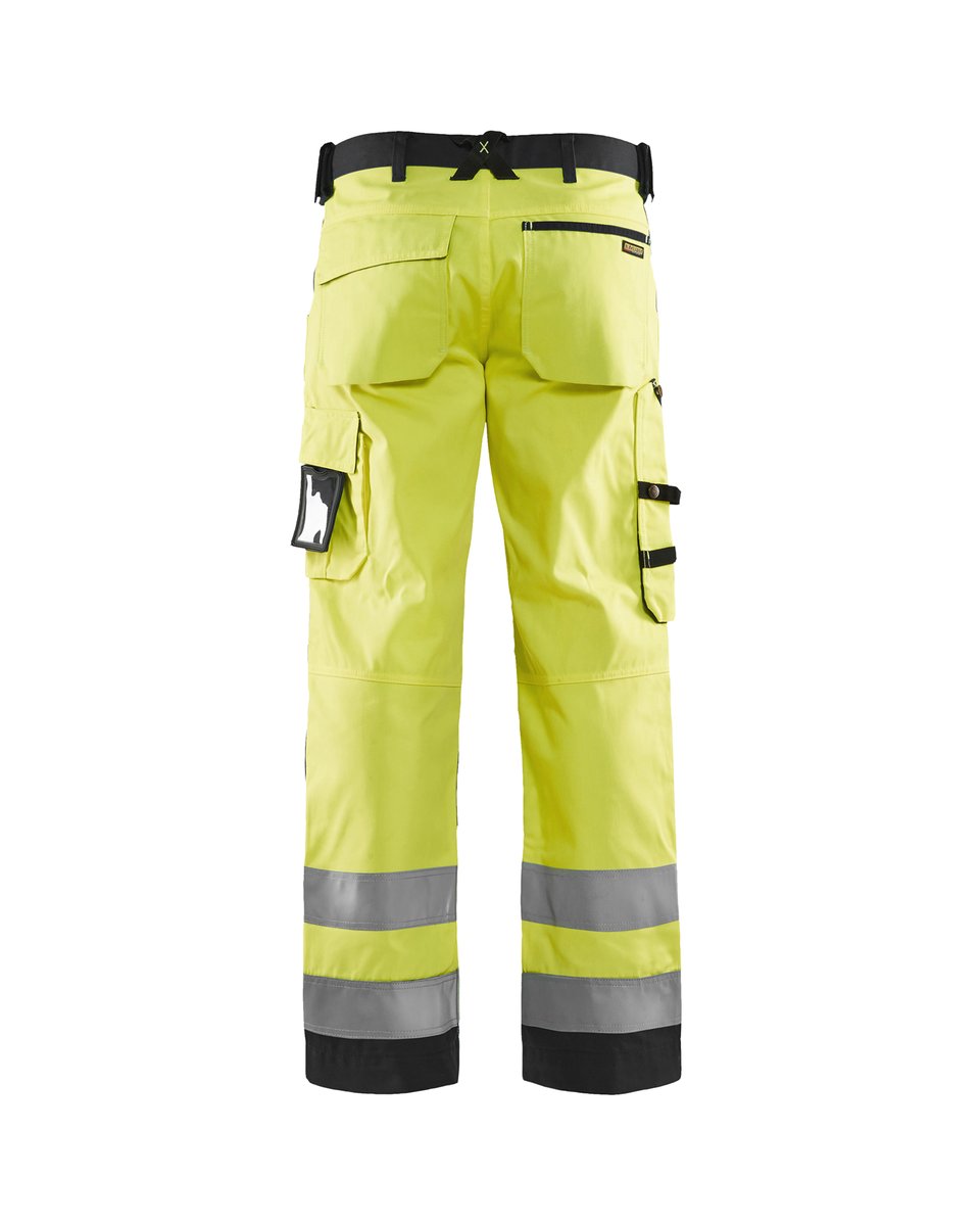 Blåkläder 1566 High Vis Werkbroek - High Vis Geel/Zwart