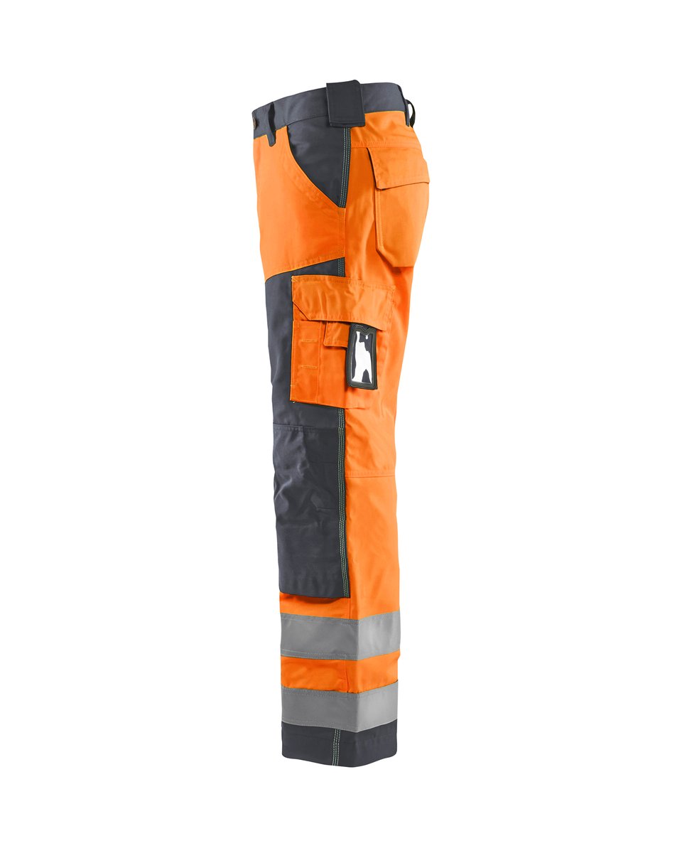 Blåkläder 1566 High Vis Werkbroek - High Vis Oranje/Medium grijs