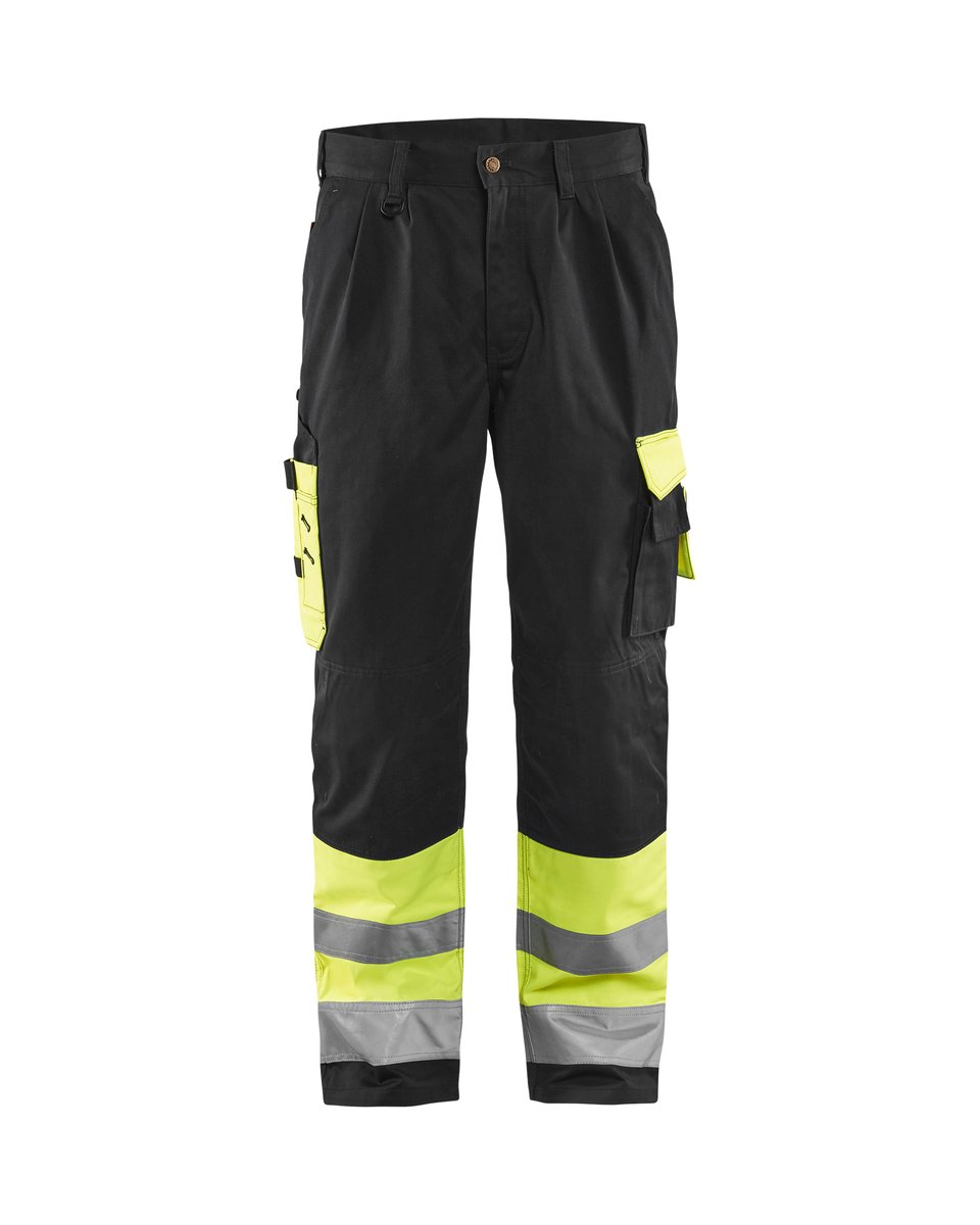 Blåkläder 1584 High Vis Werkbroek - High Vis Geel/Zwart